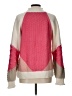 Ann Taylor LOFT Color Block Pink Pullover Sweater Size L - photo 2