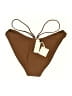 SIMKHAI Solid Brown Swimsuit Bottoms Size L - photo 2