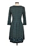 Max Studio Argyle Teal Casual Dress Size M - photo 2