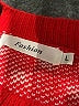 Fashion Print Red Pullover Sweater Size L - photo 7