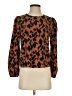 Shein 100% Polyester Brown Long Sleeve Blouse Size 2 - photo 1