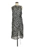 Nordstrom Rack 100% Polyester Animal Print Silver Casual Dress Size L - photo 1