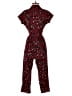 New Look Hearts Burgundy Jumpsuit Size 4 - photo 2