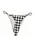 Unbranded Checkered-gingham Silver Swimsuit Bottoms Size S - photo 1