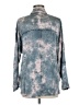 Olivaceous Tie-dye Blue Long Sleeve Blouse Size M - photo 2
