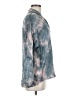 Olivaceous Tie-dye Blue Long Sleeve Blouse Size M - photo 4