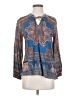 Feathers 100% Modal Blue Long Sleeve Henley Size XS - photo 1