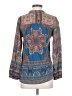 Feathers 100% Modal Blue Long Sleeve Henley Size XS - photo 2