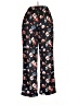 Ekouaer Floral Black Casual Pants Size M - photo 2