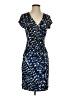 Laundry by Design Print Blue Cocktail Dress Size 4 - photo 1