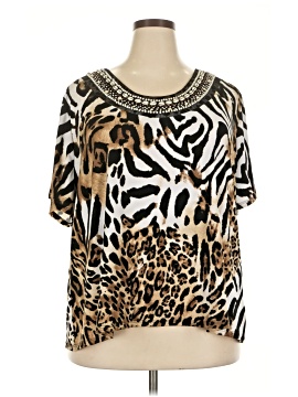 Susan Graver Short Sleeve Blouse