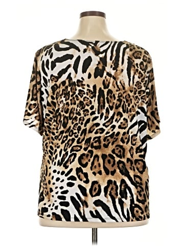 Susan Graver Short Sleeve Blouse (view 2)