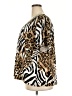 Susan Graver Animal Print Gold Short Sleeve Blouse Size 3X - photo 5