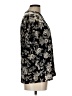Diana Belle Floral Black Short Sleeve Blouse Size L - photo 4