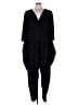 Peridot Solid Black Jumpsuit Size 4X - photo 1