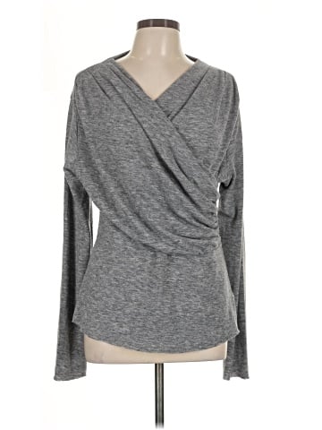 Something Navy Long Sleeve Top (view 1)