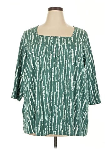 Ulla Popken 3/4 Sleeve Blouse (view 1)