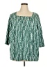 Ulla Popken Teal 3/4 Sleeve Blouse Size 20 - 22 - photo 1