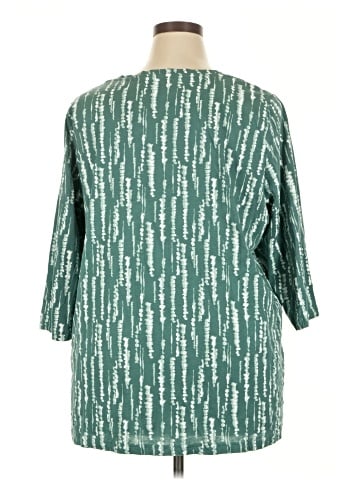 Ulla Popken 3/4 Sleeve Blouse (view 2)