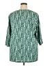 Ulla Popken Teal 3/4 Sleeve Blouse Size 20 - 22 - photo 2