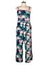 Ann Taylor LOFT Tropical Blue Teal Jumpsuit Size 12 - photo 1