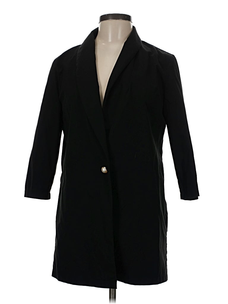 Pre-owned Shein Coat In Black