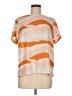 A New Day Stripes Orange Short Sleeve Top Size M - photo 1