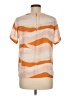 A New Day Stripes Orange Short Sleeve Top Size M - photo 2