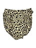 Unbranded 100% Nylon Animal Print Gold Brown Swimsuit Bottoms Size 12 - photo 2