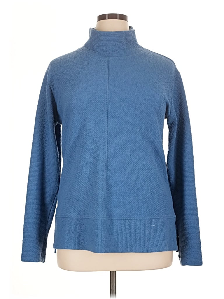 Pre-owned Unbranded Turtleneck Sweater In Blue