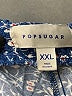 POPSUGAR 100% Rayon Floral Blue Shorts Size XXL - photo 3