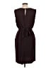 Hobbs London 100% Silk Solid Burgundy Cocktail Dress Size UK 12 / US 8 - photo 2