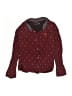 Catimini 100% Cotton Tweed Burgundy Long Sleeve Button-Down Shirt Size 6 - photo 1
