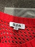 525 America 100% Cotton Color Block Red Pullover Sweater Size XS - photo 7