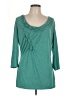 JCPenney Teal 3/4 Sleeve Top Size L - photo 1