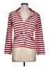 Caslon 100% Cotton Stripes Red Blazer Size L - photo 1