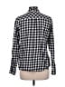 Croft & Barrow Checkered-gingham Black Long Sleeve Button-Down Shirt Size L - photo 2