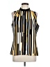 Worthington 100% Polyester Yellow Sleeveless Blouse Size L (petite) - photo 1
