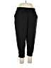 Ebb & Flow Solid Black Casual Pants Size 2X - photo 1