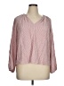 Old Navy Pink Long Sleeve Blouse Size XL - photo 1