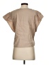 S'edge Tan Short Sleeve Blouse Size S - photo 2