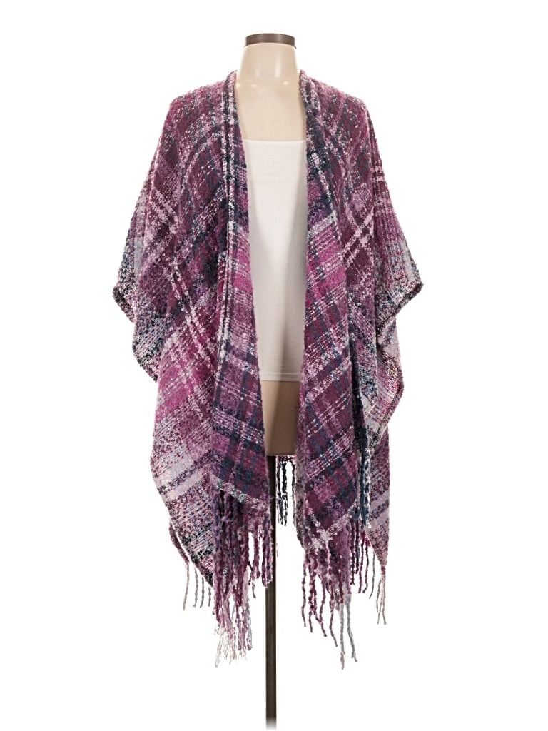 Pre-owned Woolrich Poncho In Purple