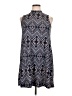Pink Rose Argyle Blue Casual Dress Size XL - photo 1