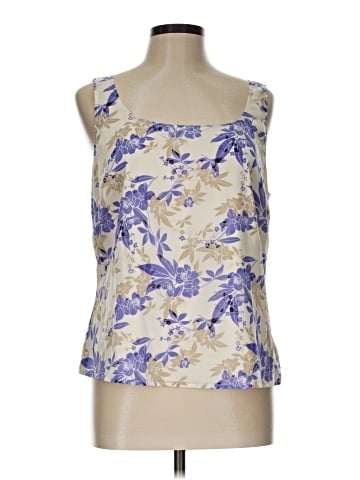 St. John Sleeveless Silk Top (view 1)