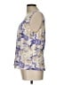 St. John Floral Ivory Gold Sleeveless Silk Top Size L - photo 5