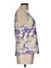 St. John Floral Ivory Gold Sleeveless Silk Top Size L - photo 4