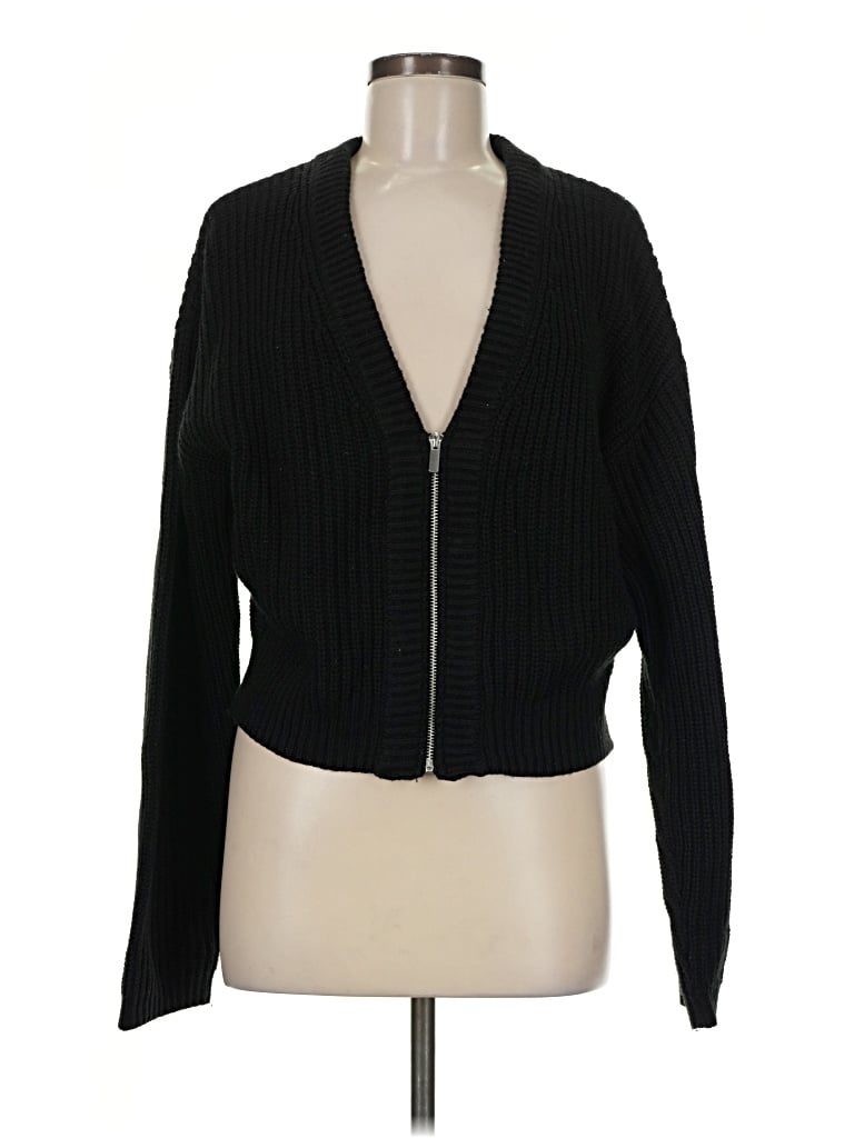 Pre-owned Francesca's Cardigan Sweater In Black
