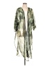 Unbranded 100% Polyester Tropical Green Cardigan Size L (estimated) - photo 1