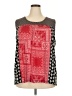 Weekend Suzanne Betro Red Long Sleeve Blouse Size 2X - photo 1