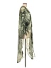 Unbranded 100% Polyester Tropical Green Cardigan Size L (estimated) - photo 4